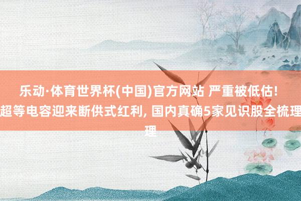 乐动·体育世界杯(中国)官方网站 严重被低估! 超等电容迎来断供式红利， 国内真确5家见识股全梳理