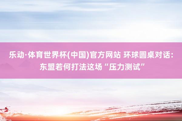 乐动·体育世界杯(中国)官方网站 环球圆桌对话: 东盟若何打法这场“压力测试”