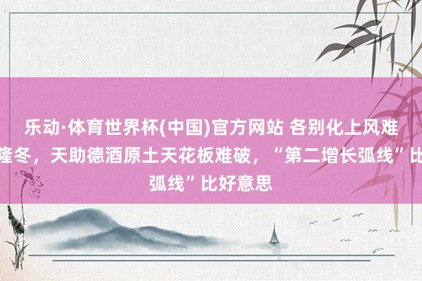 乐动·体育世界杯(中国)官方网站 各别化上风难抵行业隆冬，天助德酒原土天花板难破，“第二增长弧线”比好意思