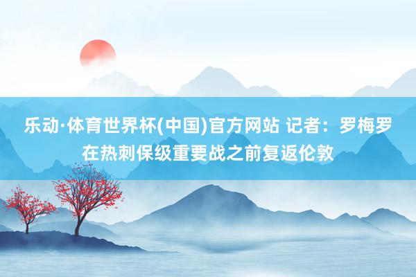 乐动·体育世界杯(中国)官方网站 记者：罗梅罗在热刺保级重要战之前复返伦敦