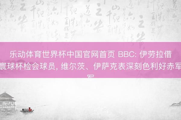 乐动体育世界杯中国官网首页 BBC: 伊劳拉借寰球杯检会球员， 维尔茨、伊萨克表深刻色利好赤军
